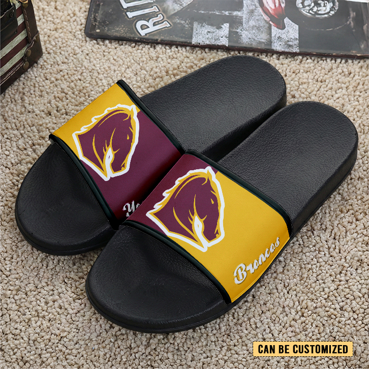 Auspiritmerch Brisbane Broncos Personalized Sports Slippers Gift For Fans