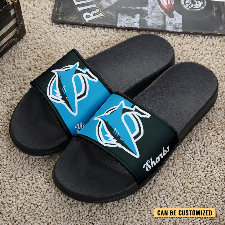 Auspiritmerch Cronulla-Sutherland Sharks Personalized Sports Slippers Gift For Fans