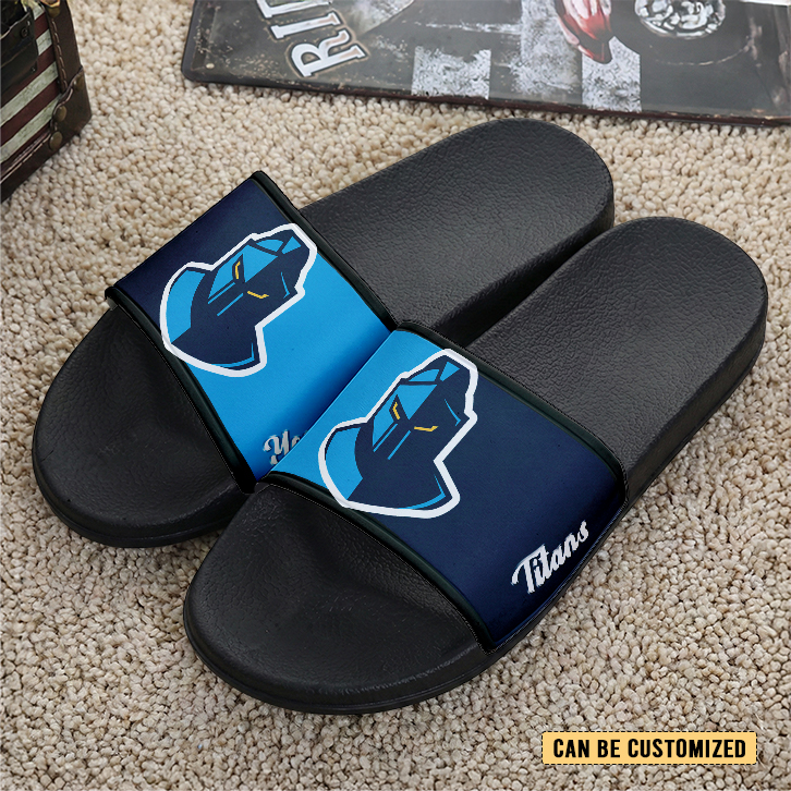 Auspiritmerch Gold Coast Titans Personalized Sports Slippers Gift For Fans