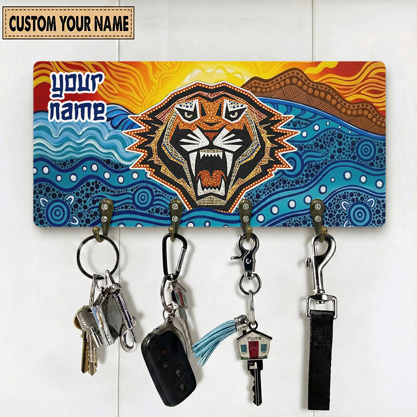 Auspiritmerch Wests Tigers Personalized Key Holder Gifts For Fans