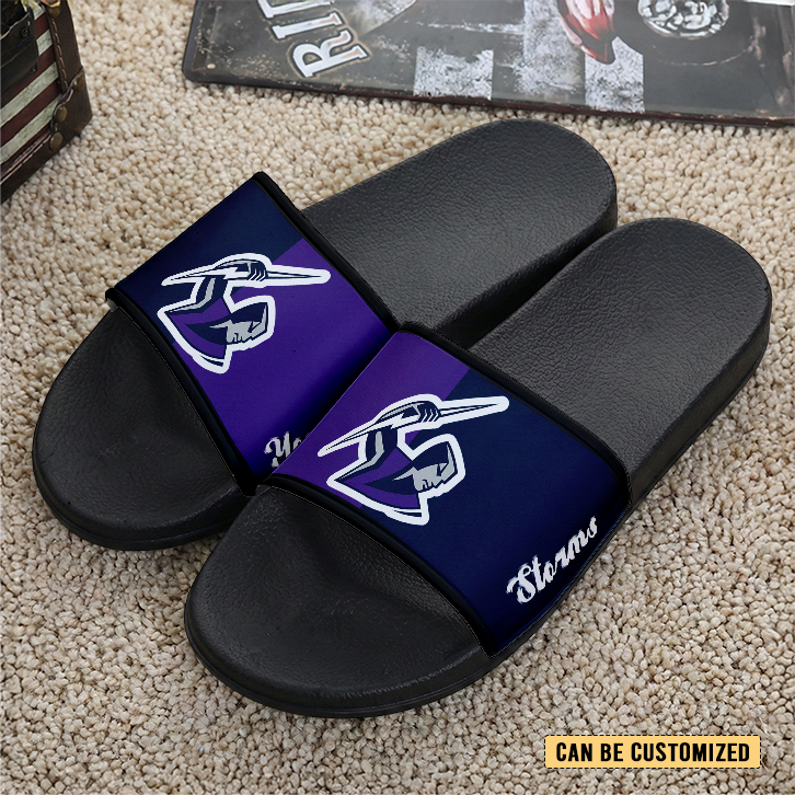 Auspiritmerch Melbourne Storm Personalized Sports Slippers Gift For Fans
