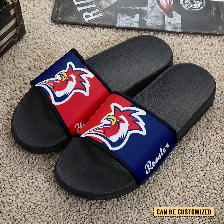 Auspiritmerch Sydney Roosters Personalized Sports Slippers Gift For Fans