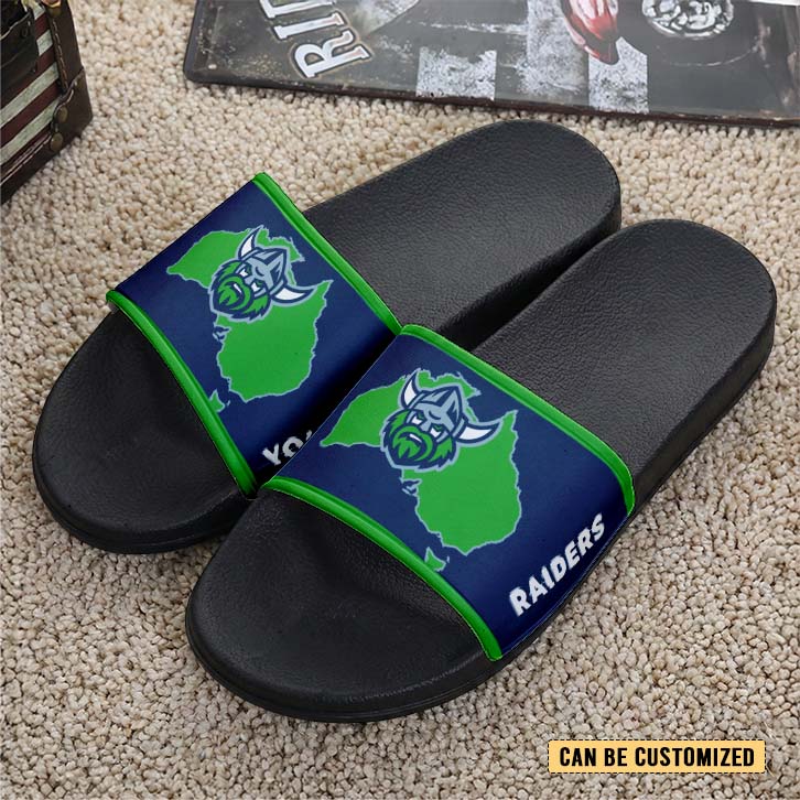 Auspiritmerch Canberra Raiders Personalized Sports Slippers Gift For Fans