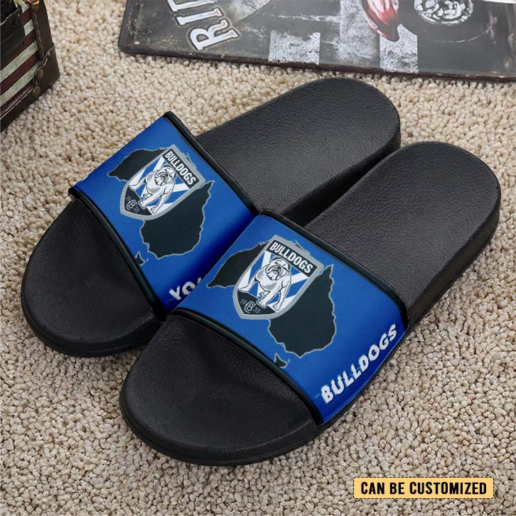 Auspiritmerch Canterbury-Bankstown Bulldogs Personalized Sports Slippers Gift For Fans