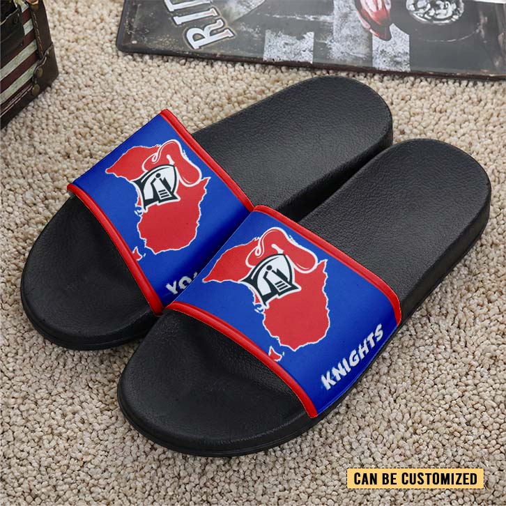 Auspiritmerch Newcastle Knights Personalized Sports Slippers Gift For Fans