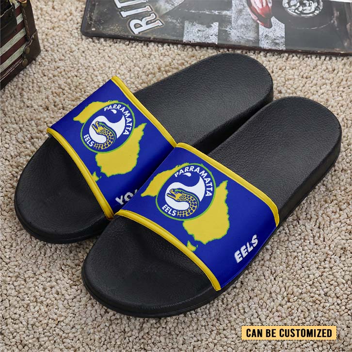 Auspiritmerch Parramatta Eels Personalized Sports Slippers Gift For Fans
