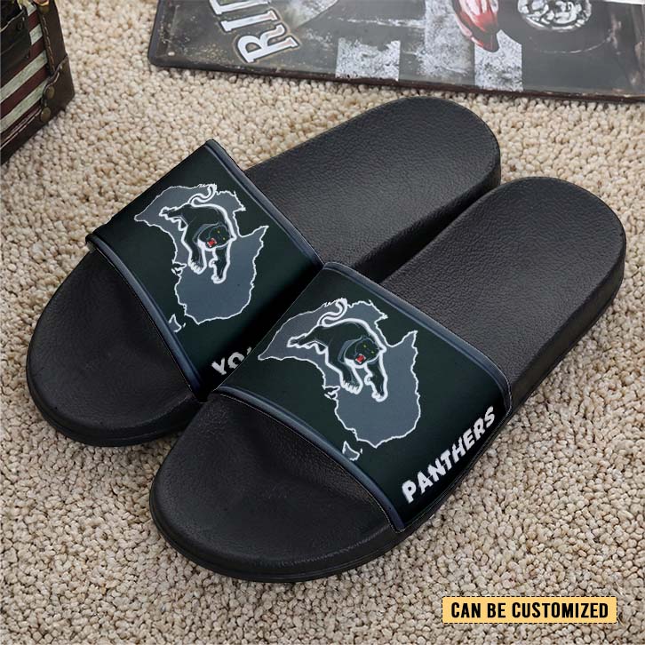 Auspiritmerch Penrith Panthers Personalized Sports Slippers Gift For Fans