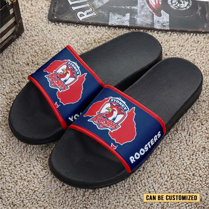Auspiritmerch Sydney Roosters Personalized Sports Slippers Gift For Fans