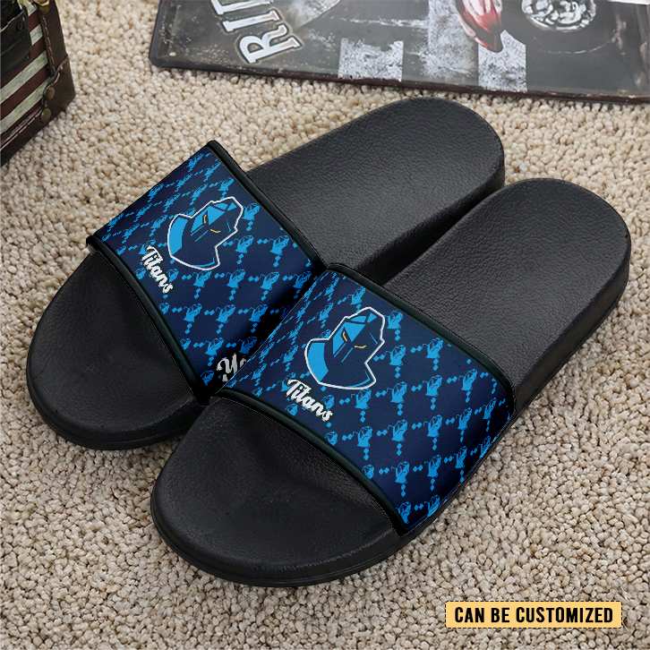 Auspiritmerch Gold Coast Titans Personalized Sports Slippers Gift For Fans