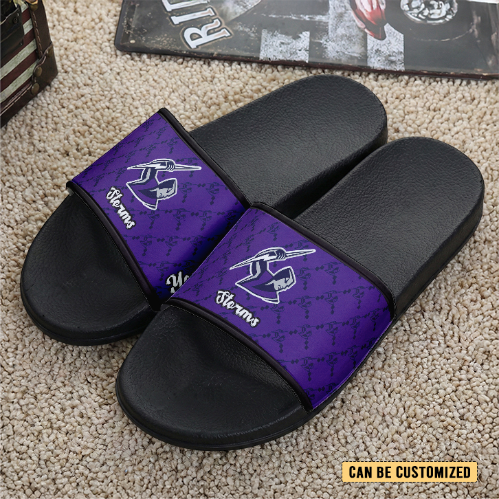 Auspiritmerch Melbourne Storm Personalized Sports Slippers Gift For Fans