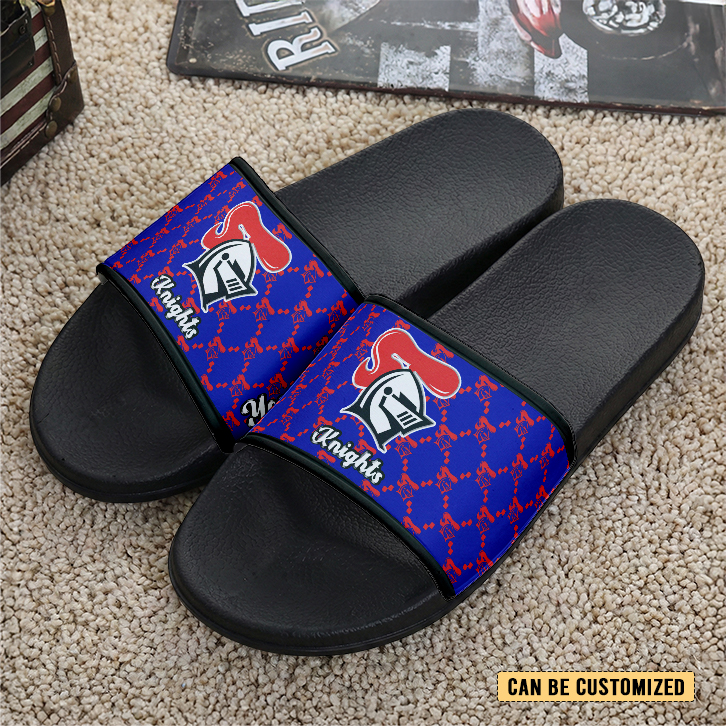 Auspiritmerch Newcastle Knights Personalized Sports Slippers Gift For Fans