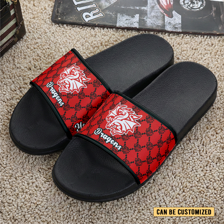 Auspiritmerch St. George Illawarra Dragons Personalized Sports Slippers Gift For Fans