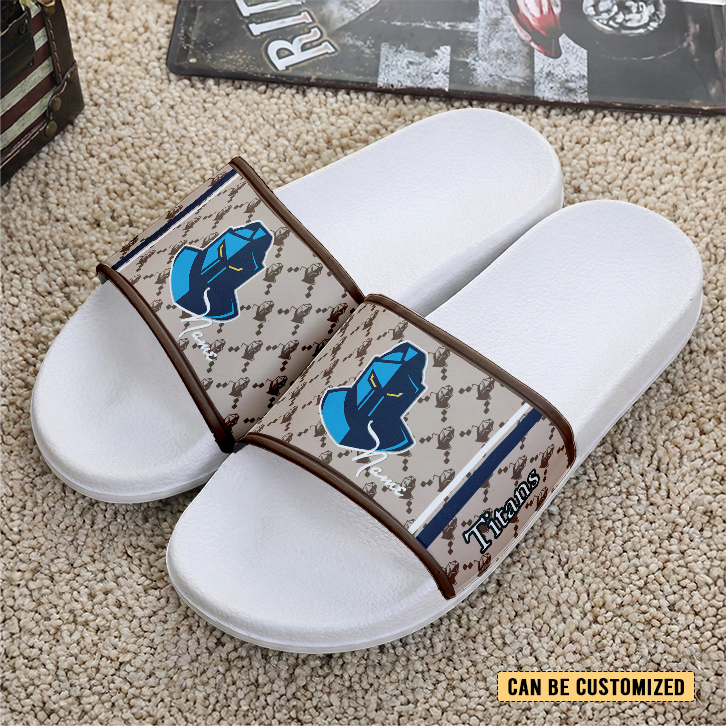 Auspiritmerch Gold Coast Titans Personalized Sports Slippers Gift For Fans