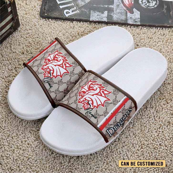 Auspiritmerch St. George Illawarra Dragons Personalized Sports Slippers Gift For Fans