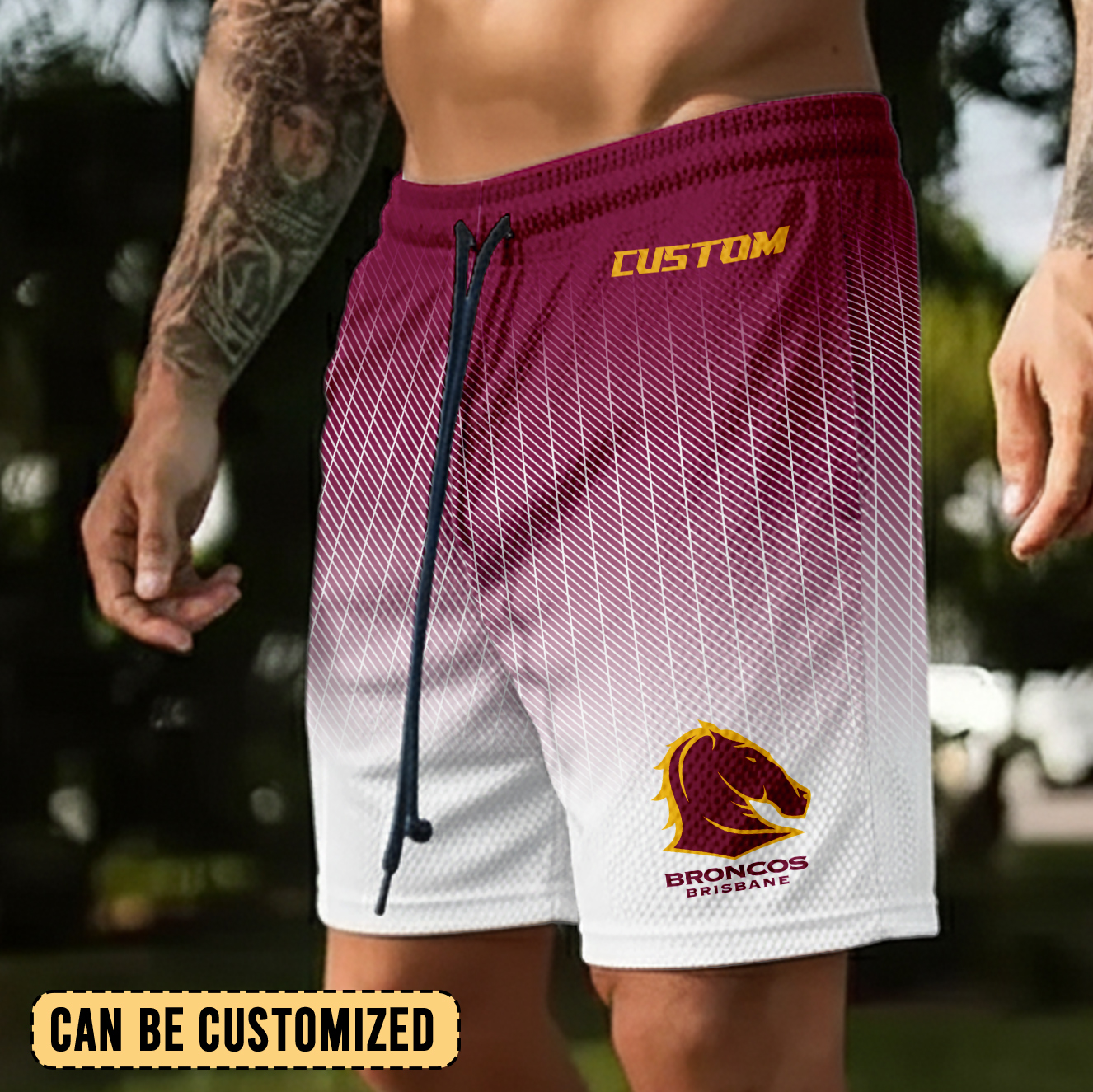 Auspiritmerch Brisbane Broncos Personalized Short Pants Gift For Fans