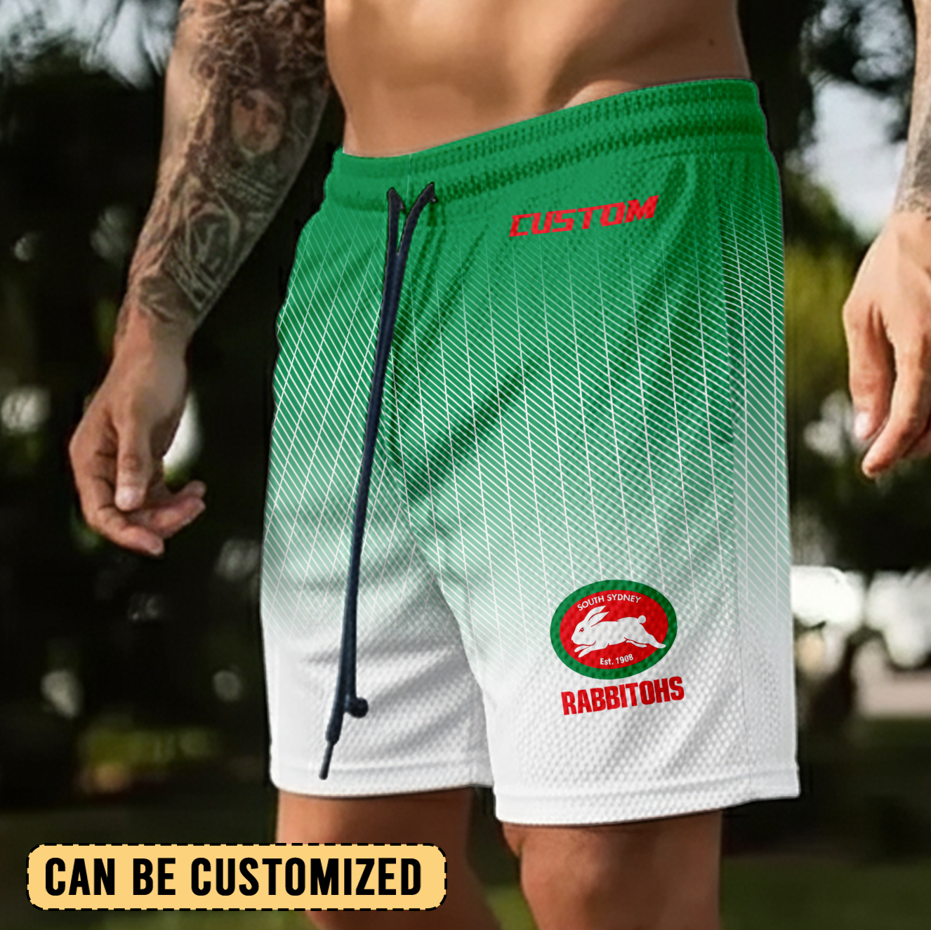 Auspiritmerch South Sydney Rabbitohs Personalized Short Pants Gift For Fans