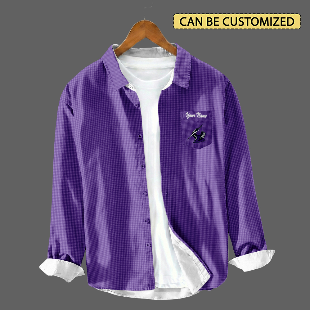 Auspiritmerch Melbourne Storm Personalized Button Down Shirt Gift For Fans