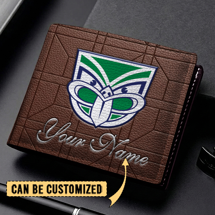 Auspiritmerch New Zealand Warriors Personalized Leather Wallet Gift For Fans