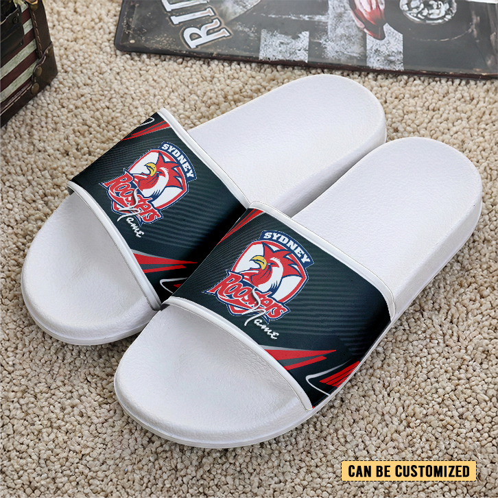 Auspiritmerch Sydney Roosters Personalized Sports Slippers Gift For Fans