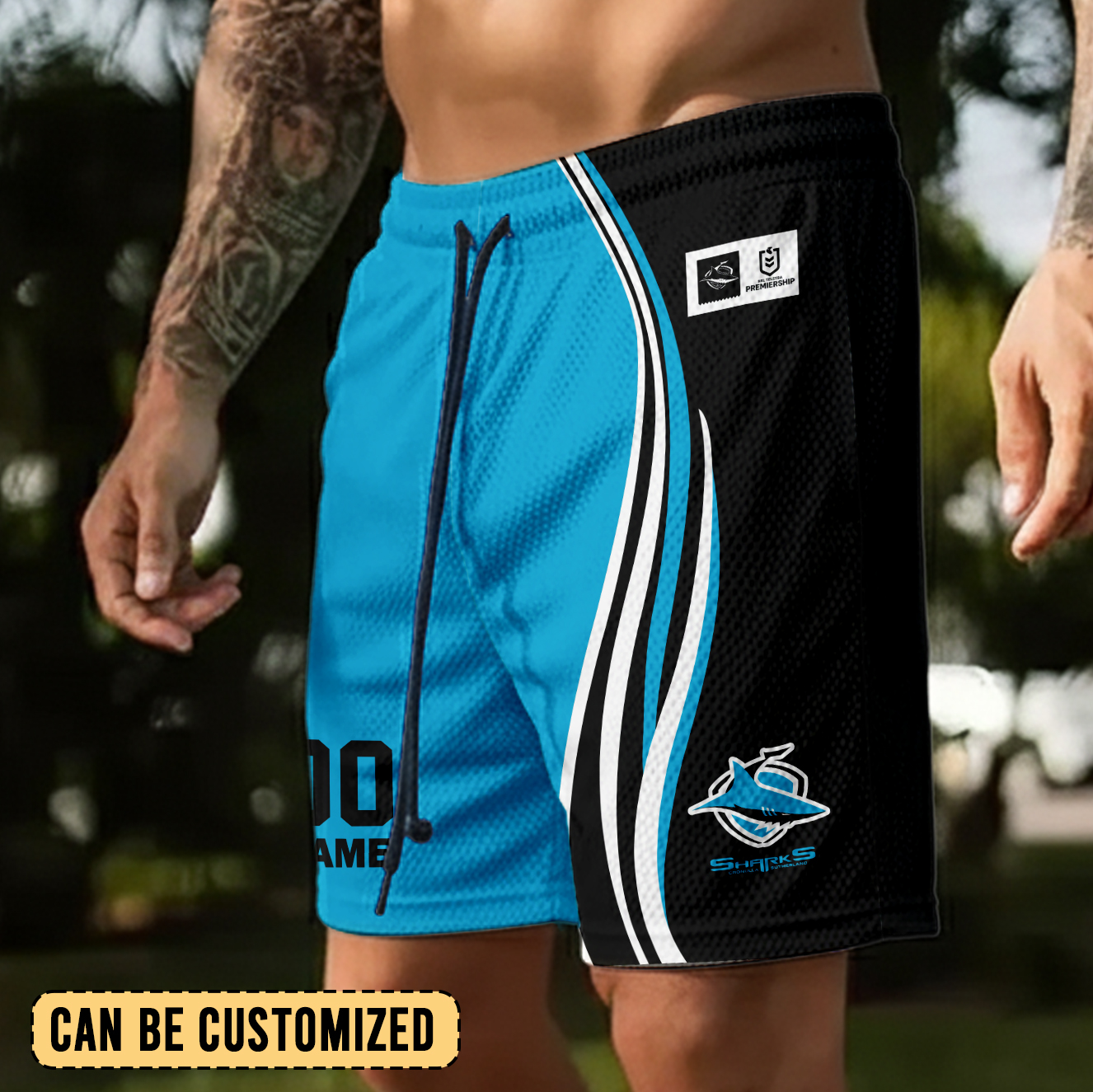 Auspiritmerch Cronulla-Sutherland Sharks Personalized Short Pants Gift For Fans