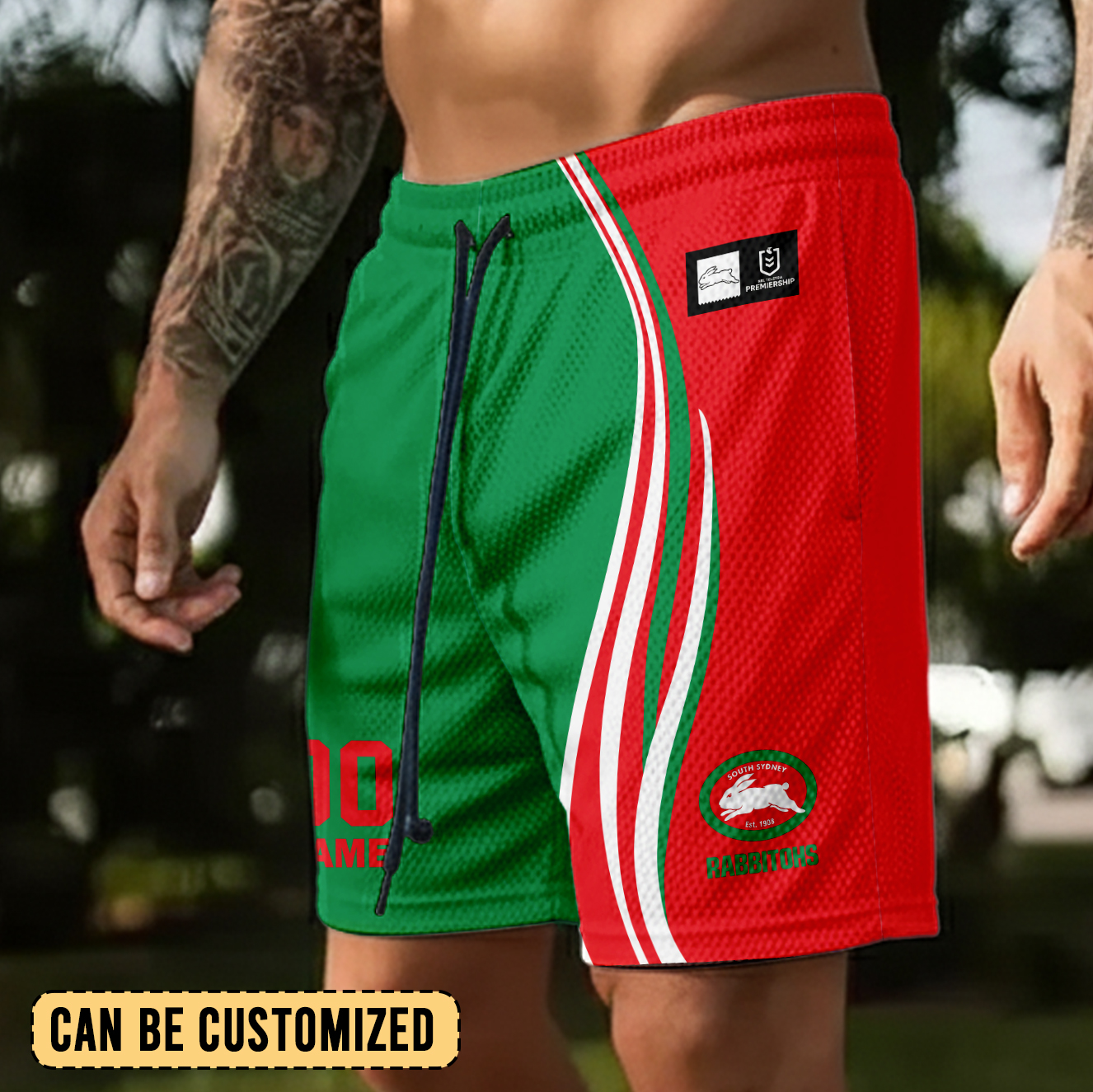 Auspiritmerch South Sydney Rabbitohs Personalized Short Pants Gift For Fans
