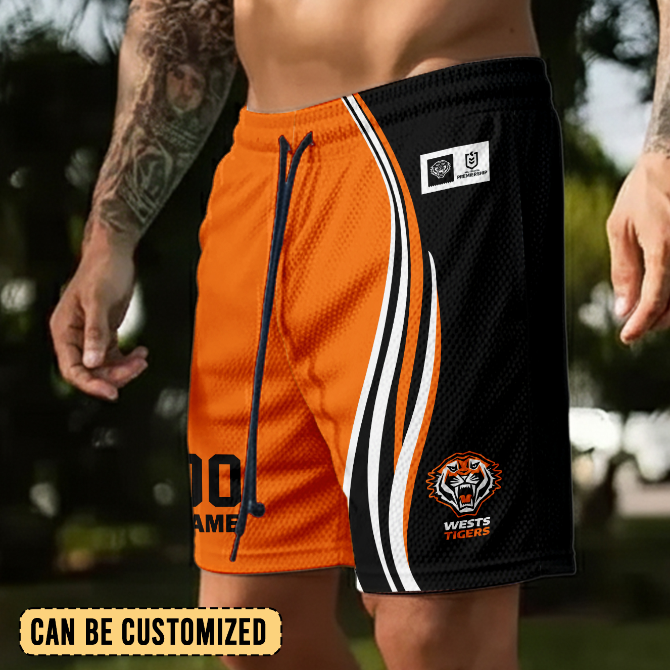 Auspiritmerch Wests Tigers Personalized Short Pants Gift For Fans