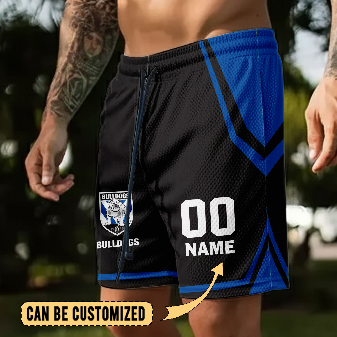 Auspiritmerch Canterbury-Bankstown Bulldogs Personalized Short Pants Gift For Fans
