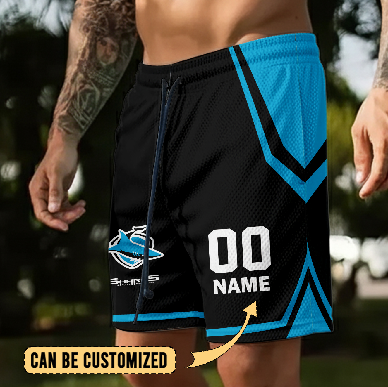 Auspiritmerch Cronulla-Sutherland Sharks Personalized Short Pants Gift For Fans