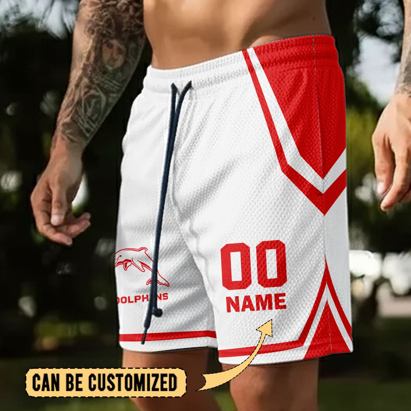 Auspiritmerch Dolphins Personalized Short Pants Gift For Fans