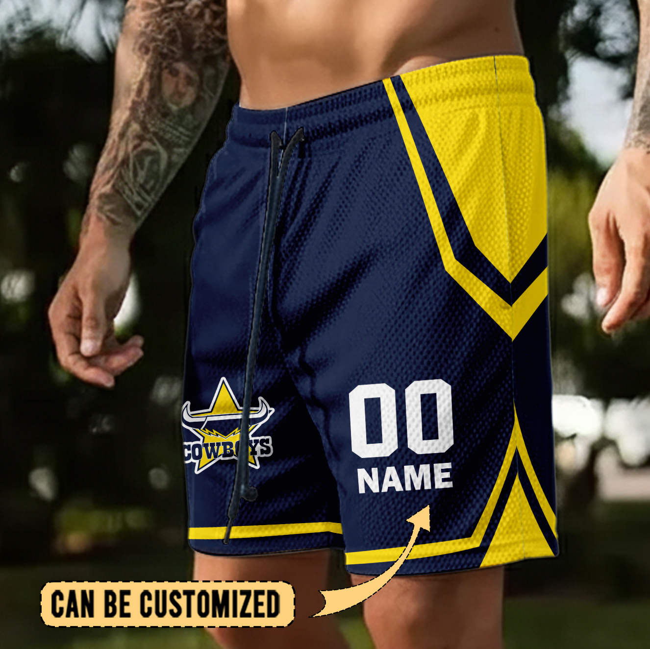Auspiritmerch North Queensland Cowboys Personalized Short Pants Gift For Fans