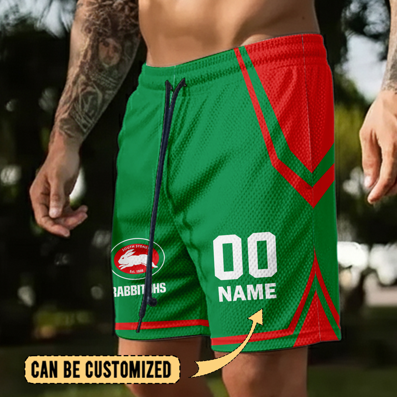 Auspiritmerch South Sydney Rabbitohs Personalized Short Pants Gift For Fans