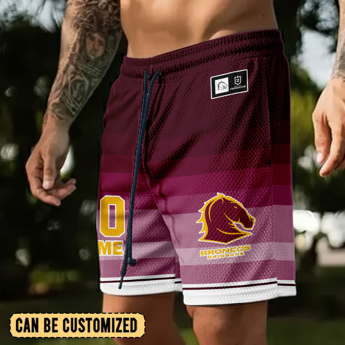 Auspiritmerch Brisbane Broncos Personalized Short Pants Gift For Fans