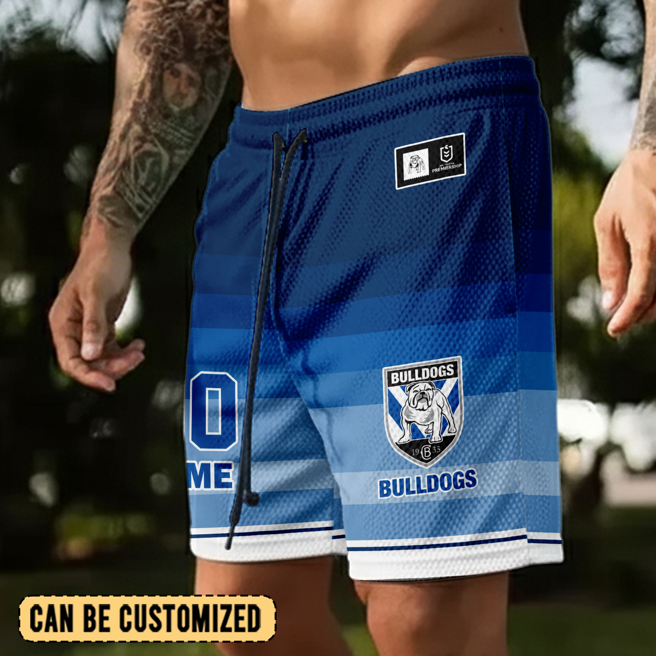 Auspiritmerch Canterbury-Bankstown Bulldogs Personalized Short Pants Gift For Fans
