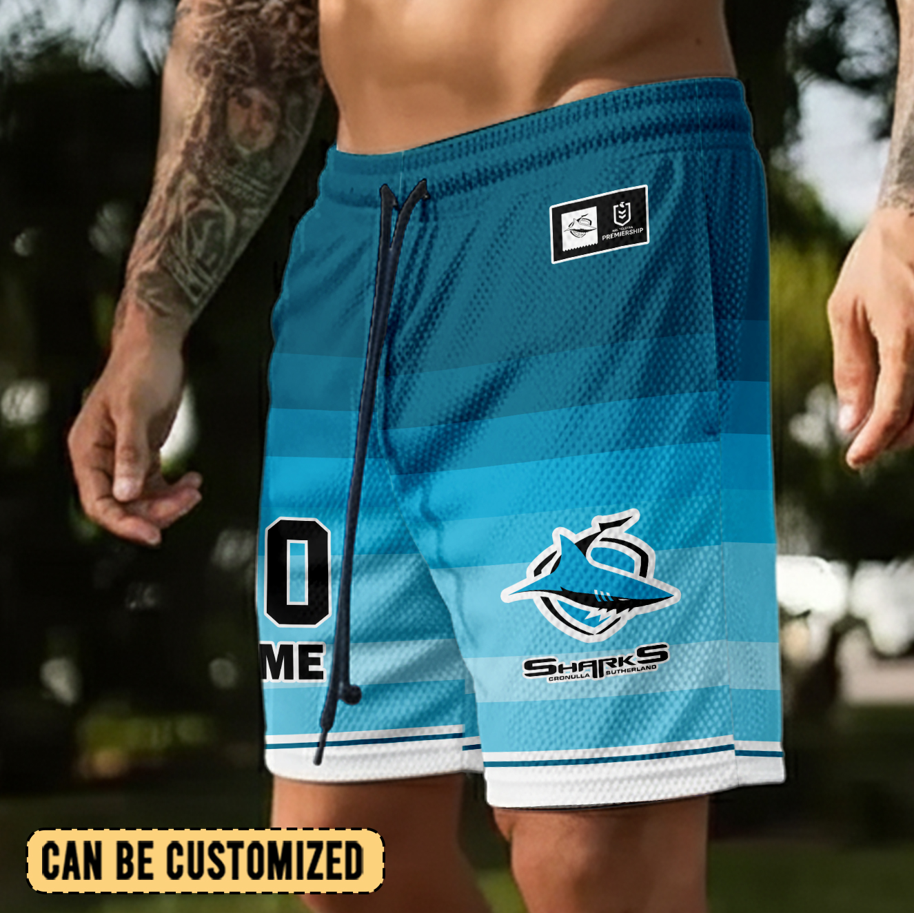 Auspiritmerch Cronulla-Sutherland Sharks Personalized Short Pants Gift For Fans