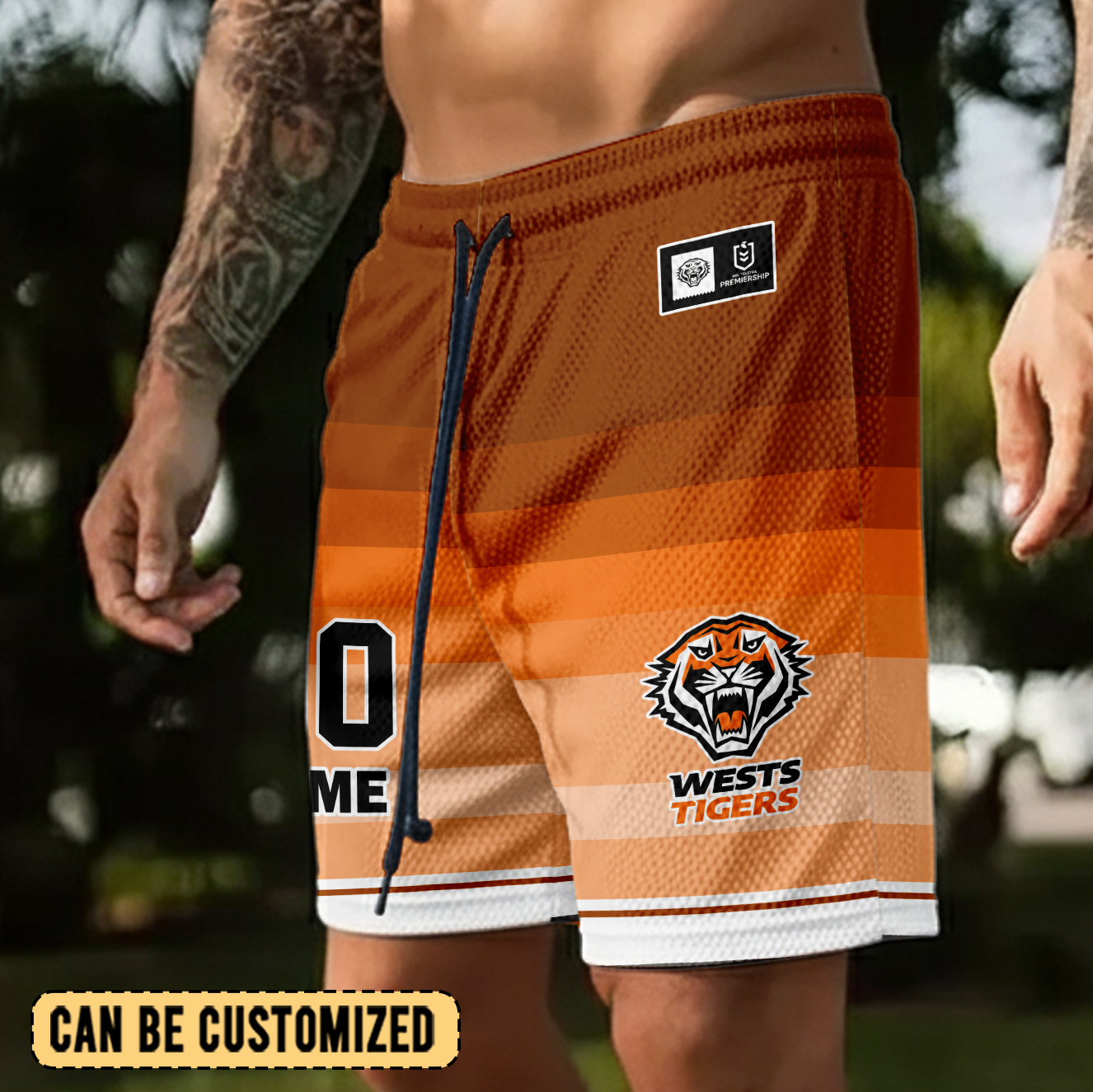 Auspiritmerch Wests Tigers Personalized Short Pants Gift For Fans