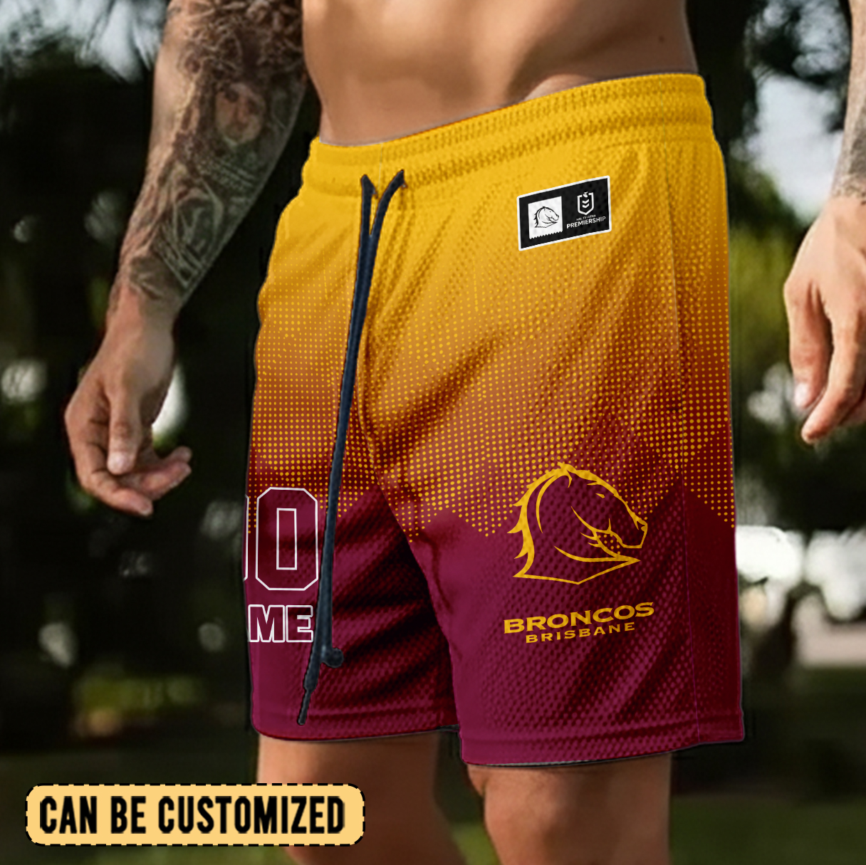 Auspiritmerch Brisbane Broncos Personalized Short Pants Gift For Fans
