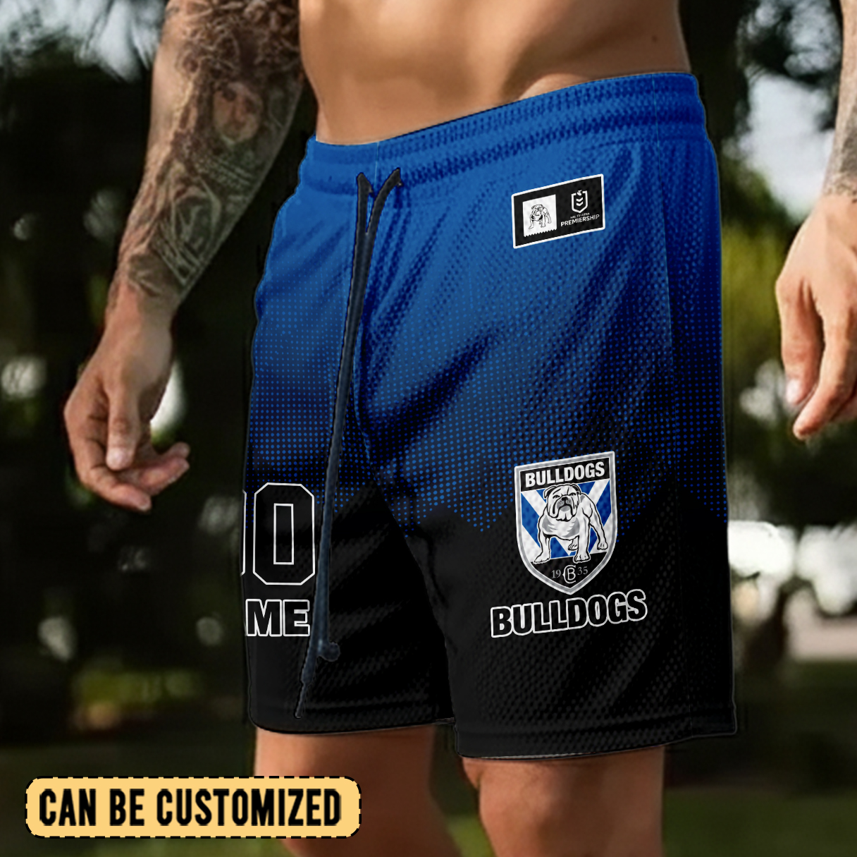 Auspiritmerch Canterbury-Bankstown Bulldogs Personalized Short Pants Gift For Fans