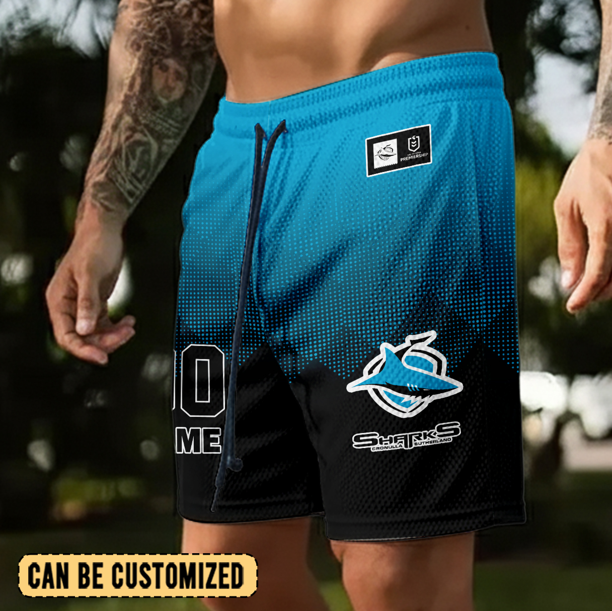 Auspiritmerch Cronulla-Sutherland Sharks Personalized Short Pants Gift For Fans