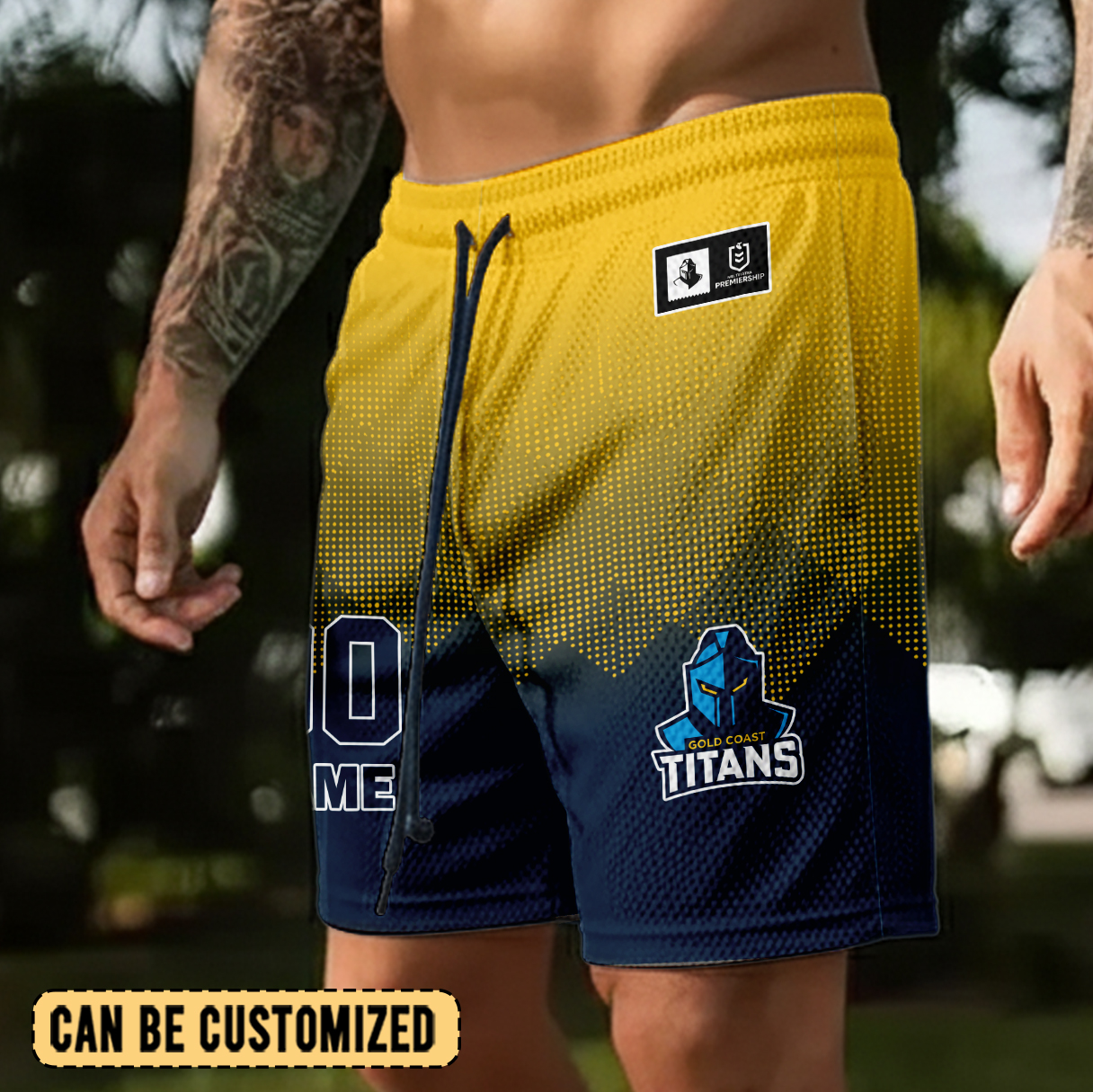 Auspiritmerch Gold Coast Titans Personalized Short Pants Gift For Fans