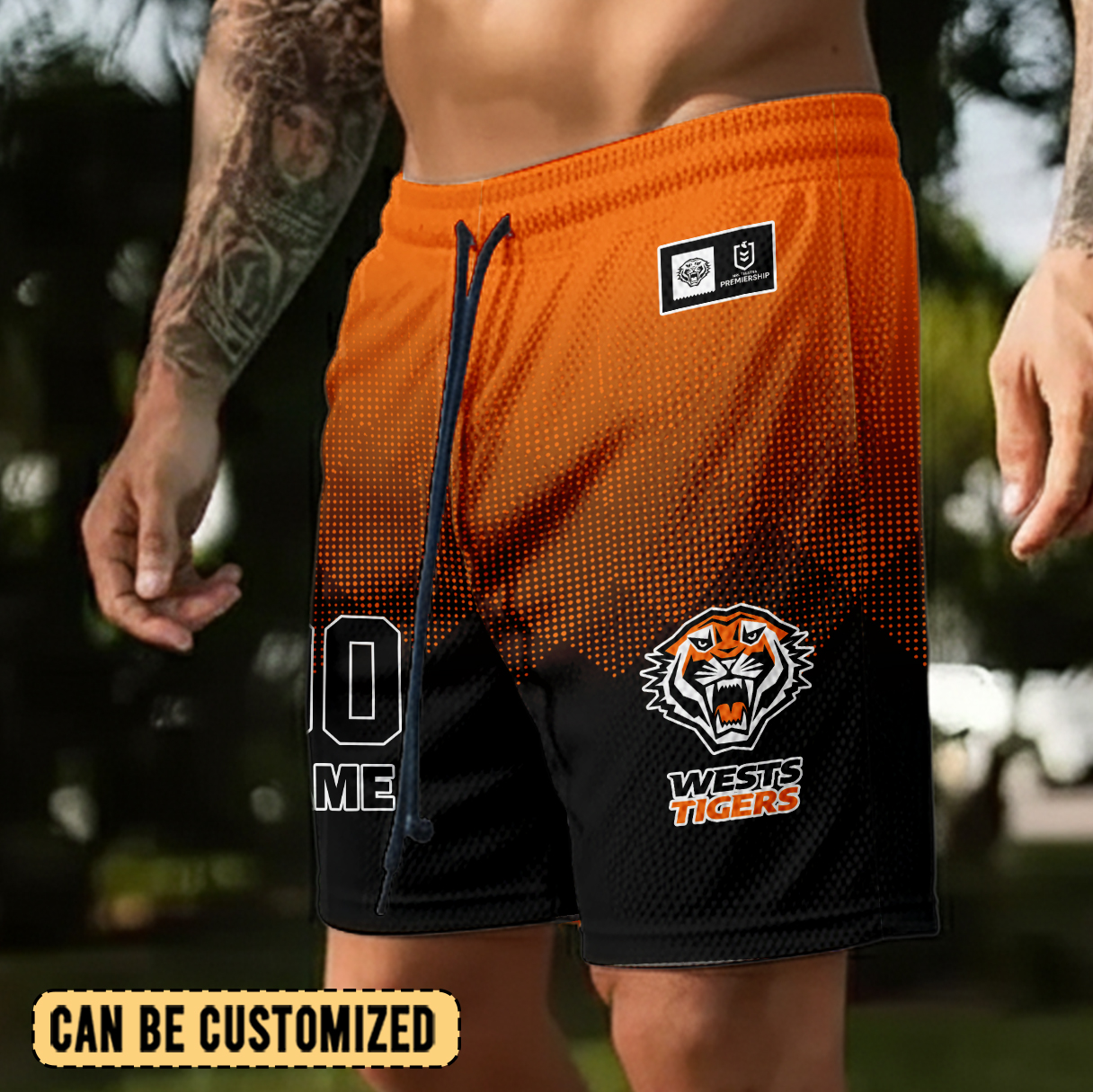 Auspiritmerch Wests Tigers Personalized Short Pants Gift For Fans