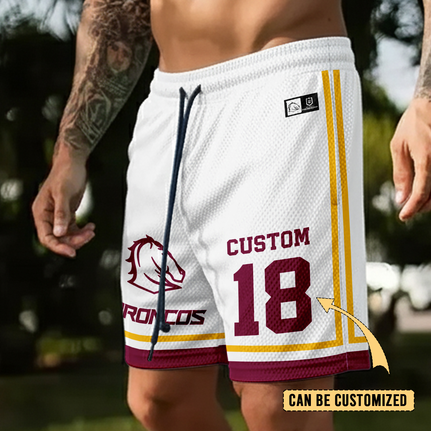 Auspiritmerch Brisbane Broncos Personalized Short Pants Gift For Fans
