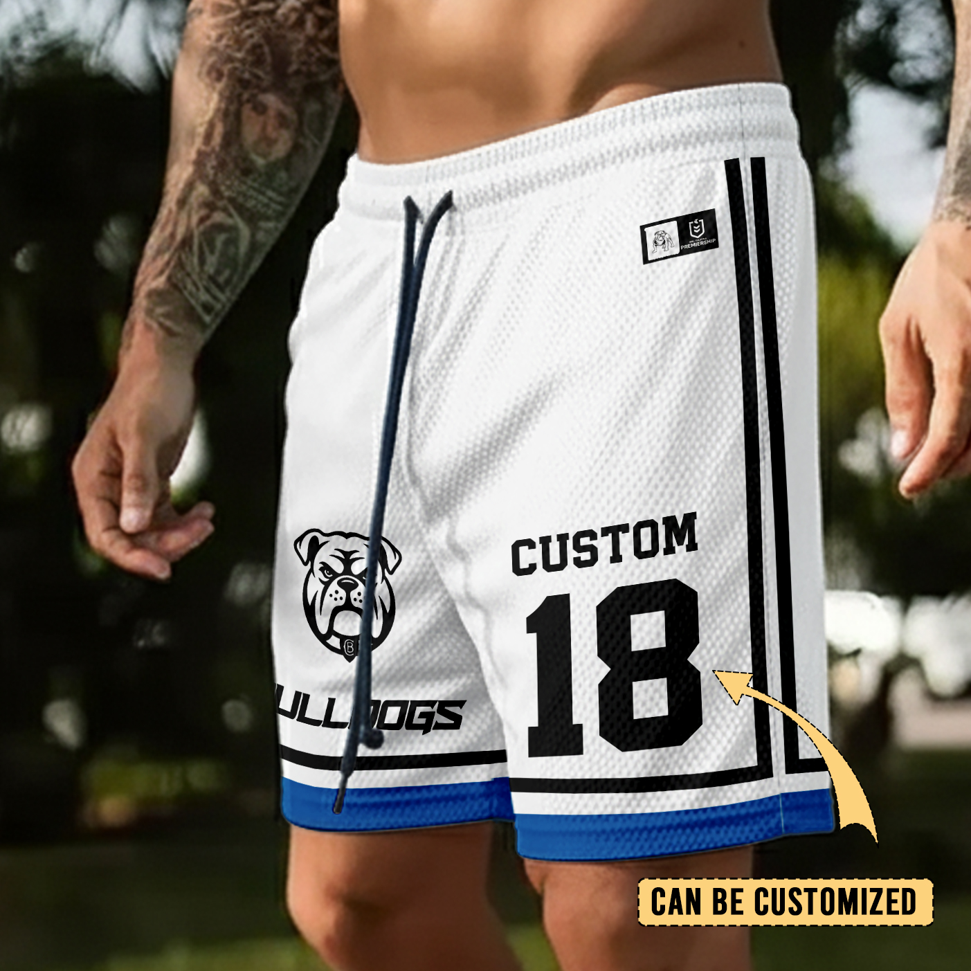 Auspiritmerch Canterbury-Bankstown Bulldogs Personalized Short Pants Gift For Fans