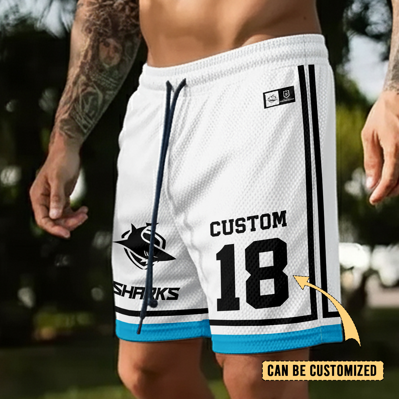 Auspiritmerch Cronulla-Sutherland Sharks Personalized Short Pants Gift For Fans