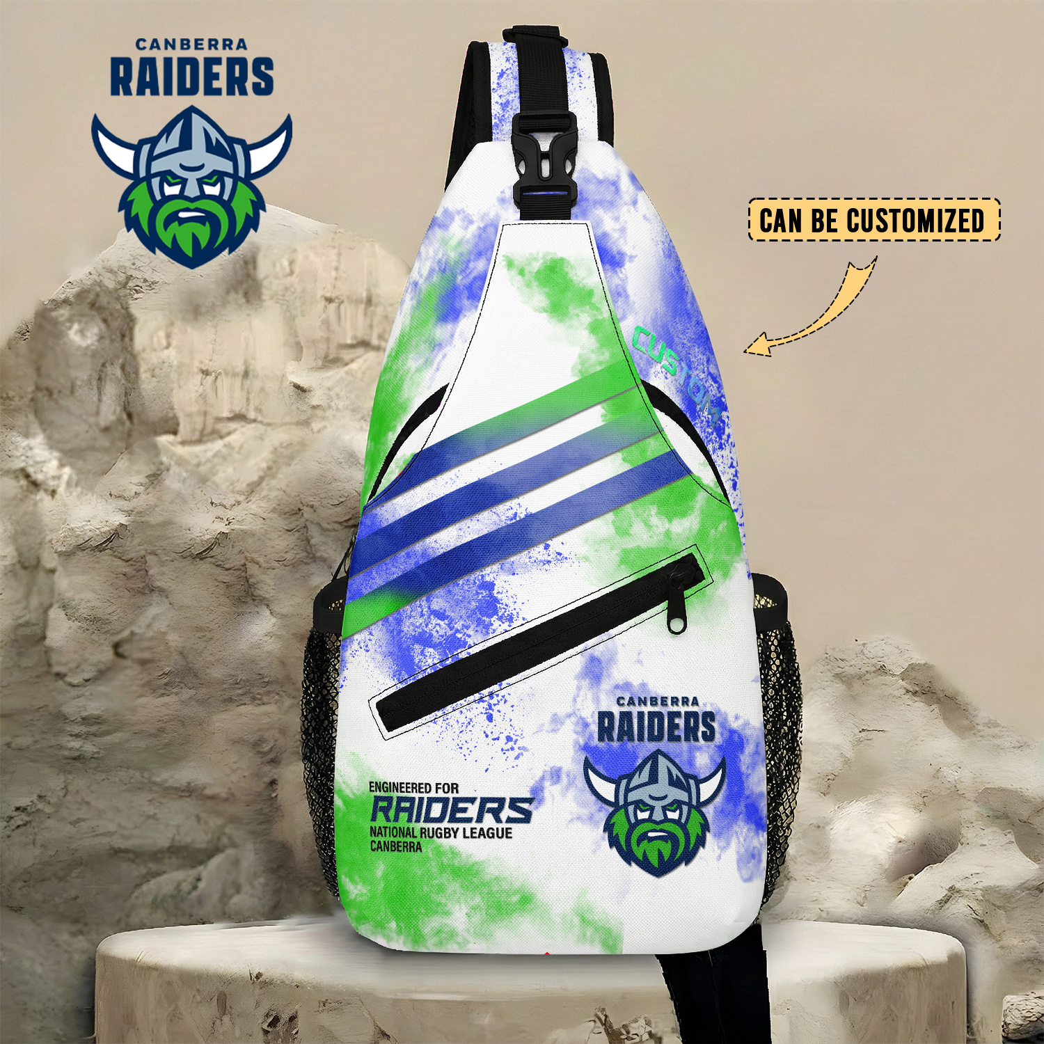 Auspiritmerch Canberra Raiders Personalized Sling Bags Gift For Fans