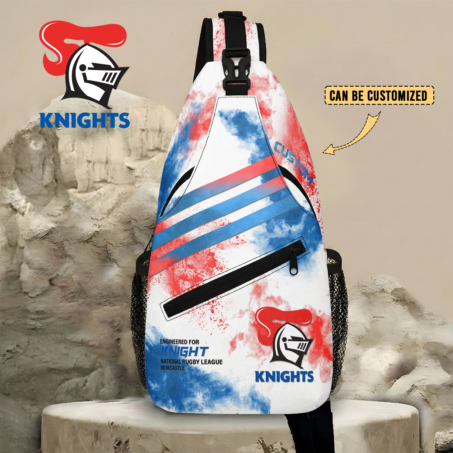 Auspiritmerch Newcastle Knights Personalized Sling Bags Gift For Fans