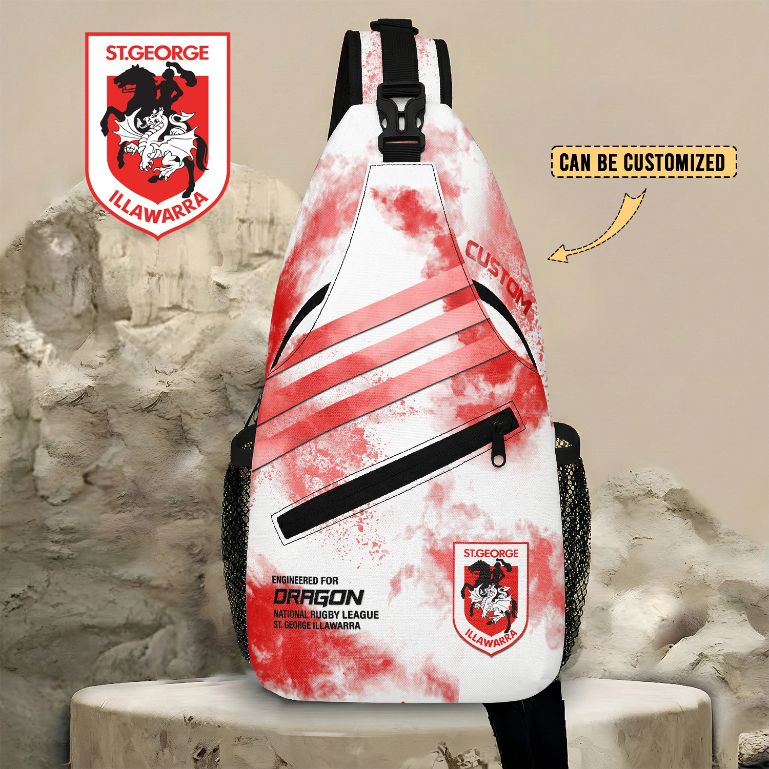 Auspiritmerch St. George Illawarra Dragons Personalized Sling Bags Gift For Fans