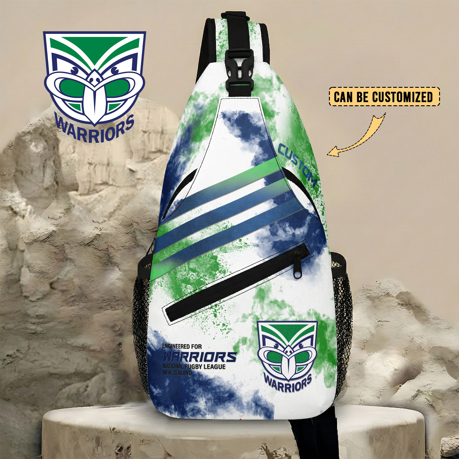 Auspiritmerch New Zealand Warriors Personalized Sling Bags Gift For Fans