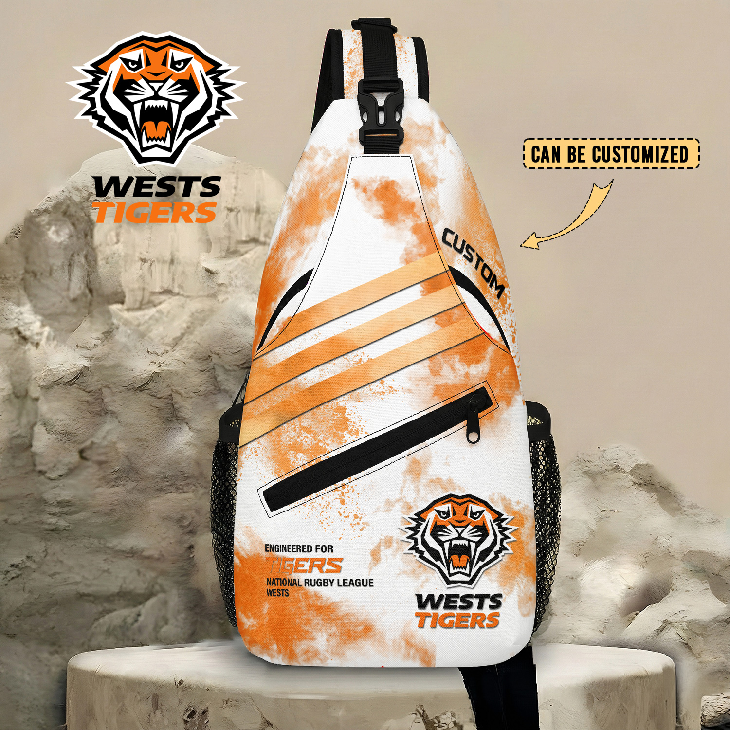 Auspiritmerch Wests Tigers Personalized Sling Bags Gift For Fans