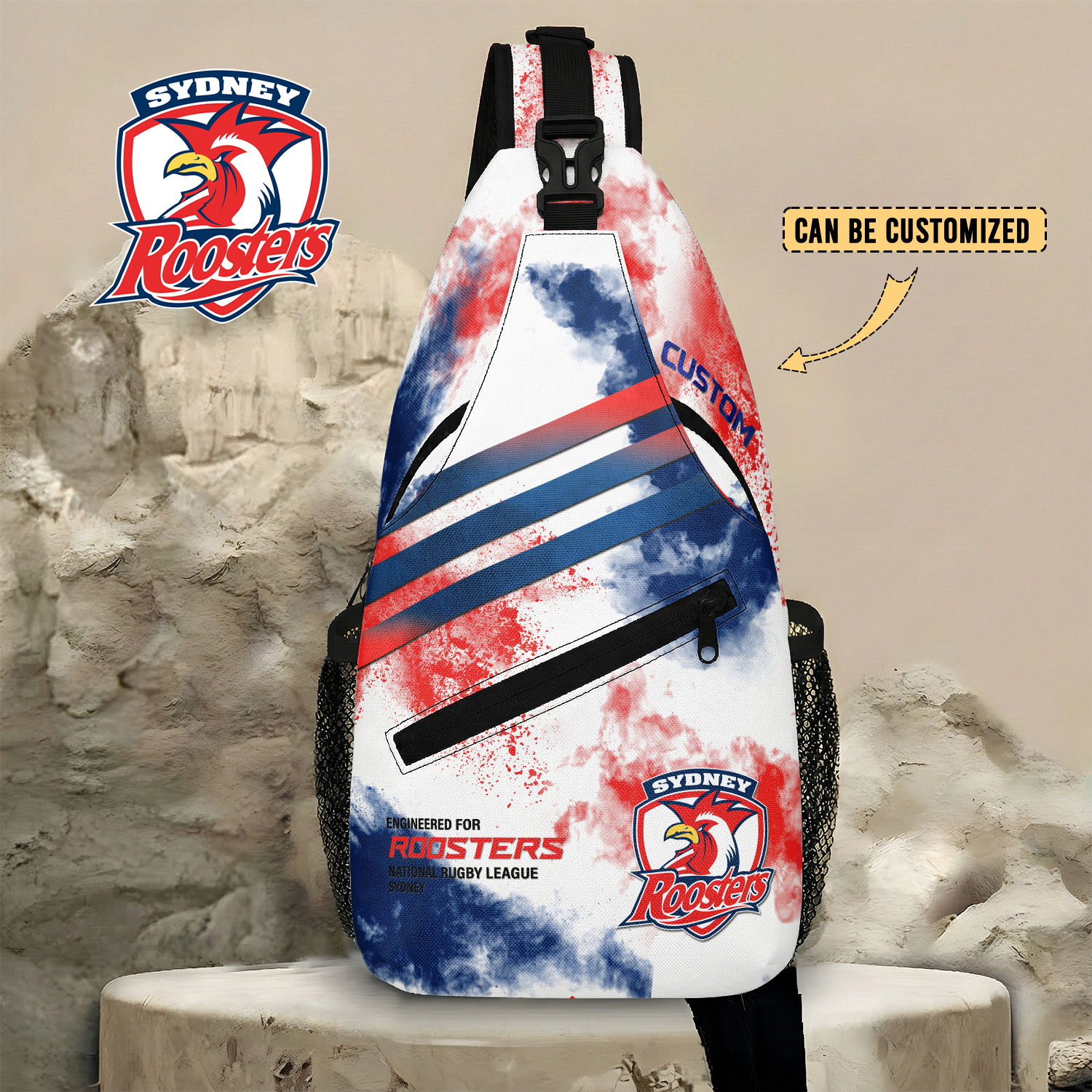 Auspiritmerch Sydney Roosters Personalized Sling Bags Gift For Fans