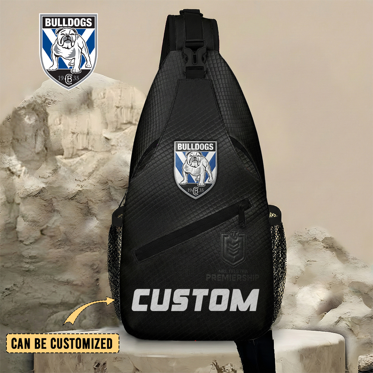 Auspiritmerch Canterbury-Bankstown Bulldogs Personalized Sling Bags Gift For Fans